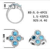 Sterling Silver Semi Mount Ring Setting Round RD 5x5mm - Syzjewelry